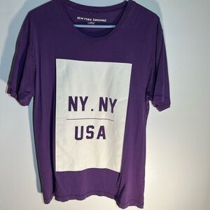 New York sunshine purple tee